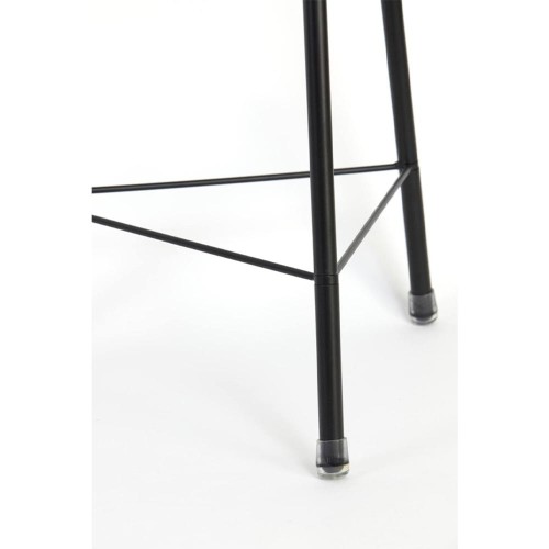 Lampadaire trépied Ø42x132 cm PLUMERIA noir