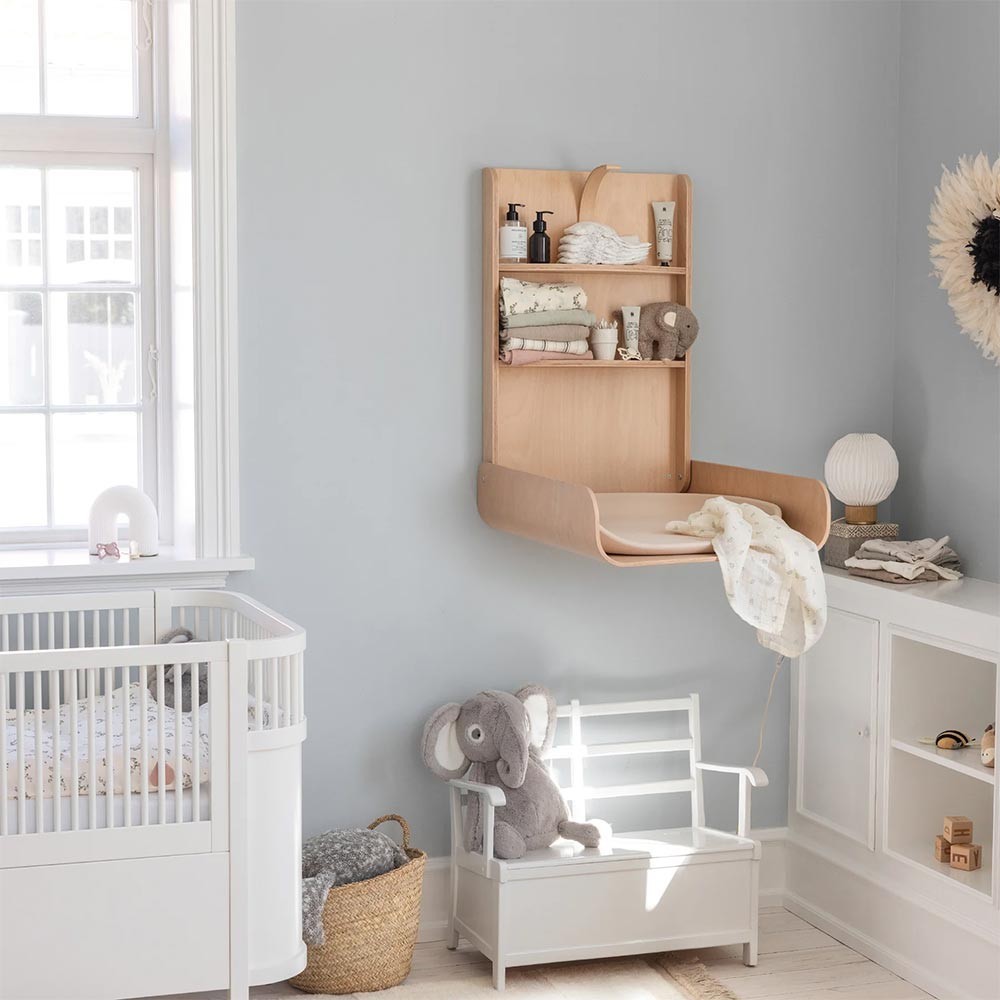 Wall-Mounted Changing Table - Wood Edition