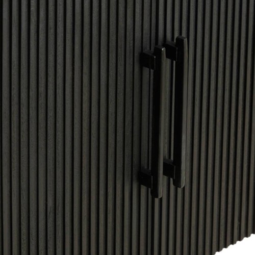 Schrank 140x40x78 cm DUMOSI Holz Schwarz matt