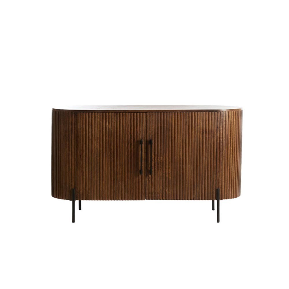 Gabinete 140x40x78 cm Dumosi Madera marrón oscuro