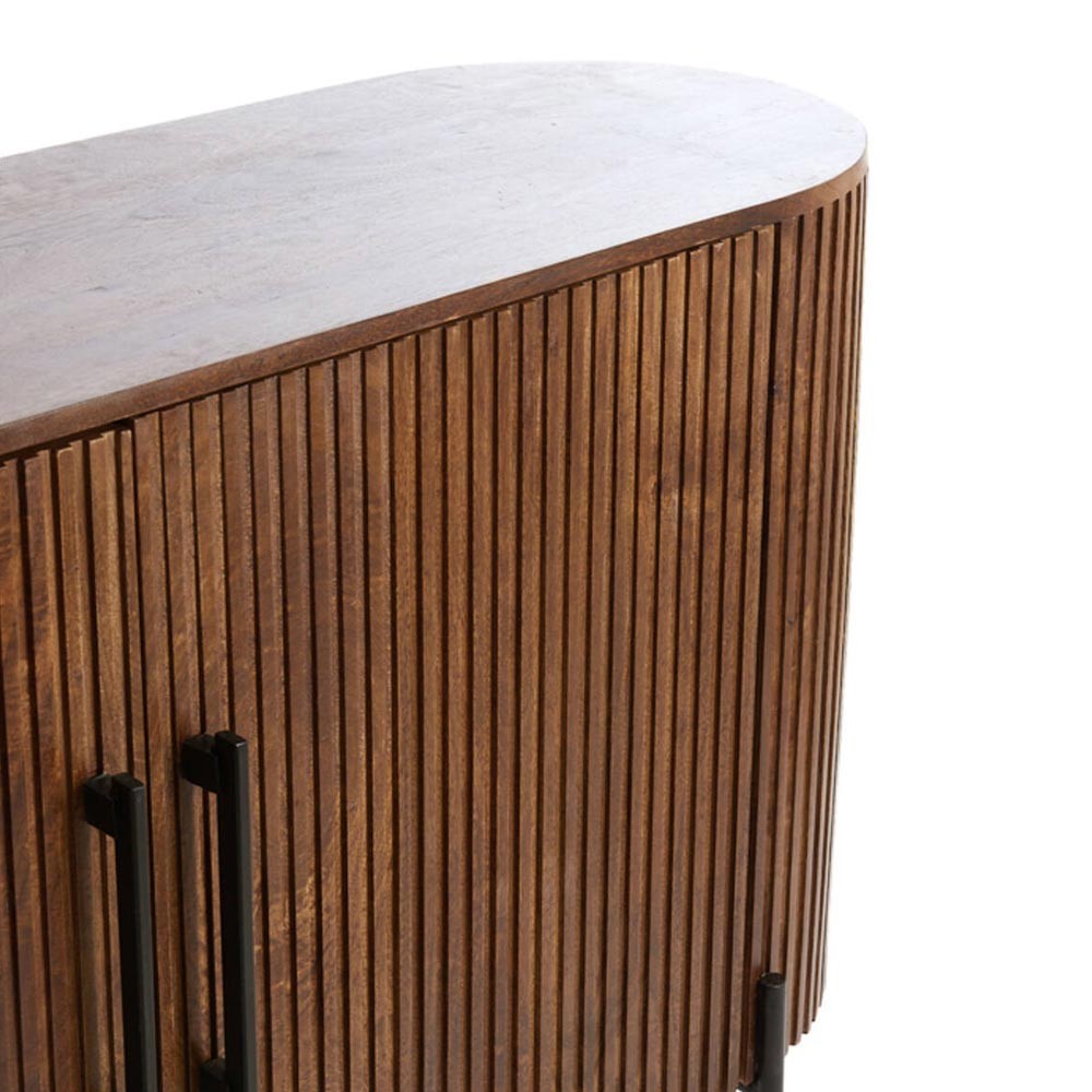 Gabinete 140x40x78 cm Dumosi Madera marrón oscuro