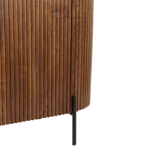 Cabinet 140x40x78 cm DUMOSI bois brun foncé