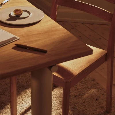 Mesa de comedor Aura Diseño de madera maciza moderna 2