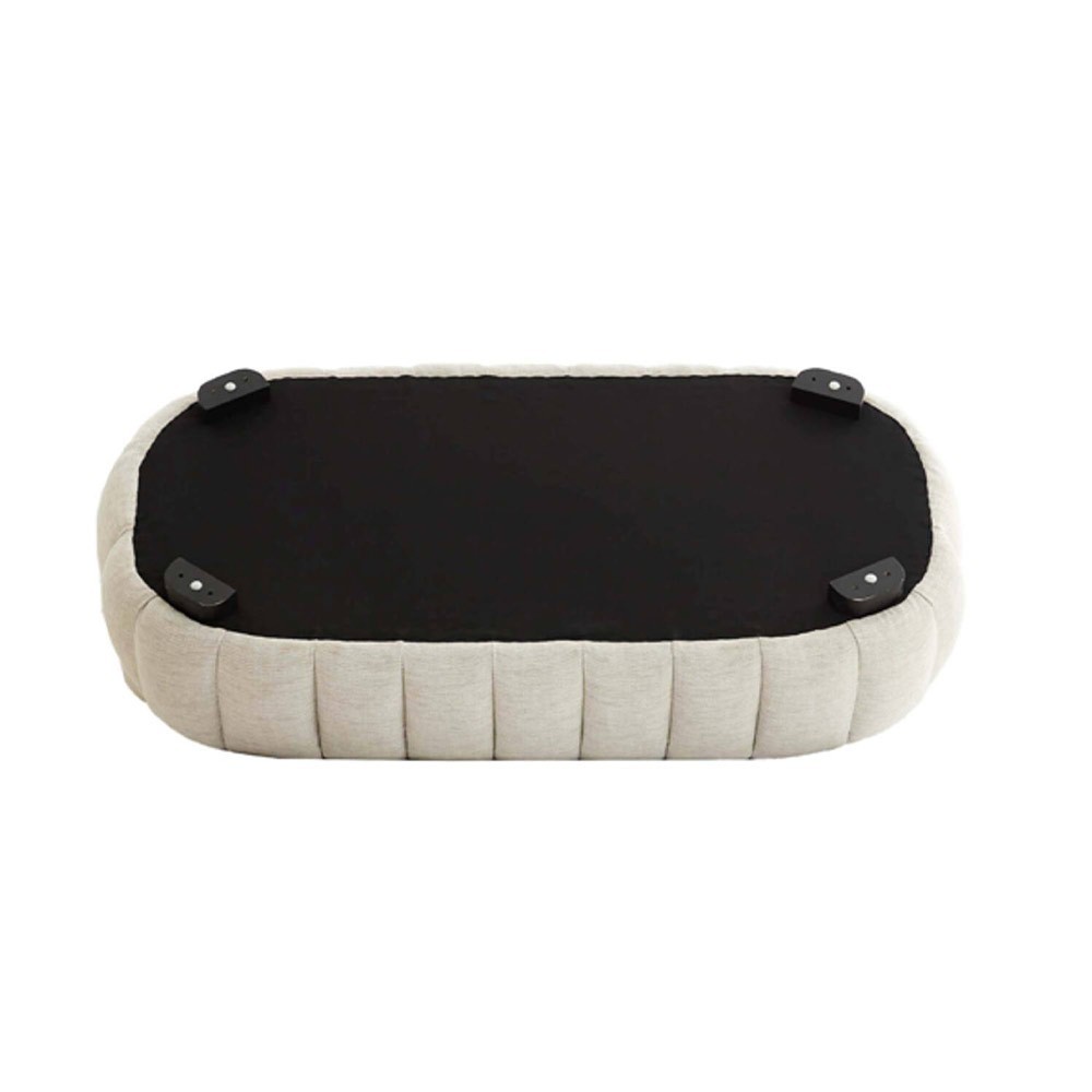 Amara 3 posti divano design in tessuto crema