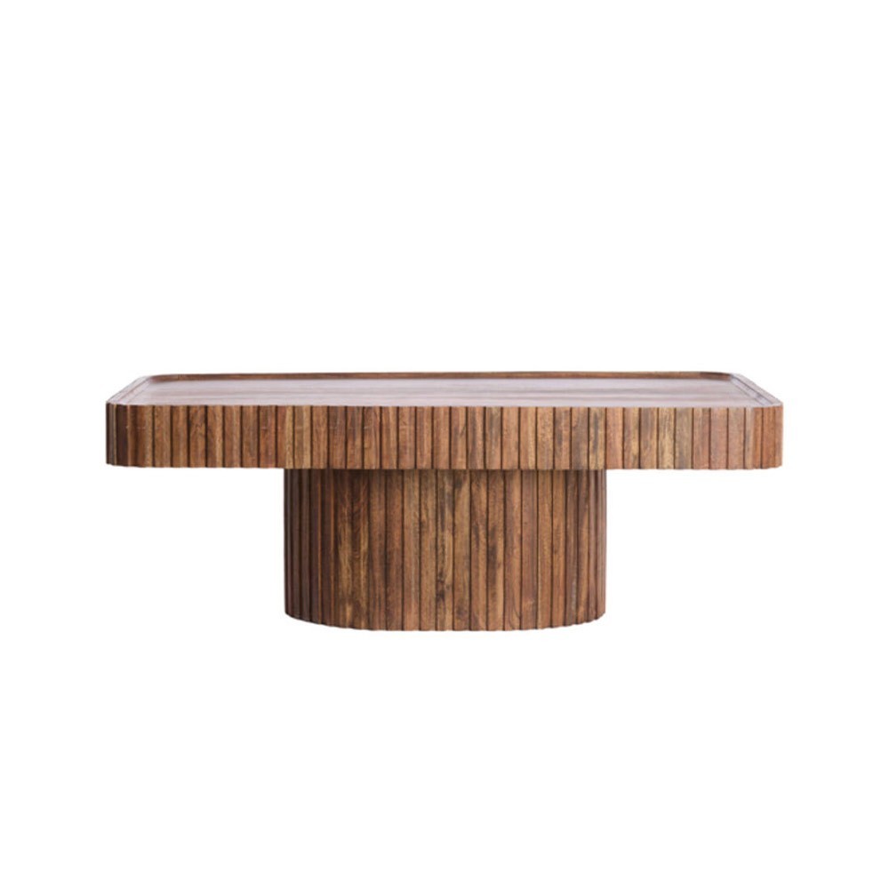 Coffee table Kioto in brown acacia wood