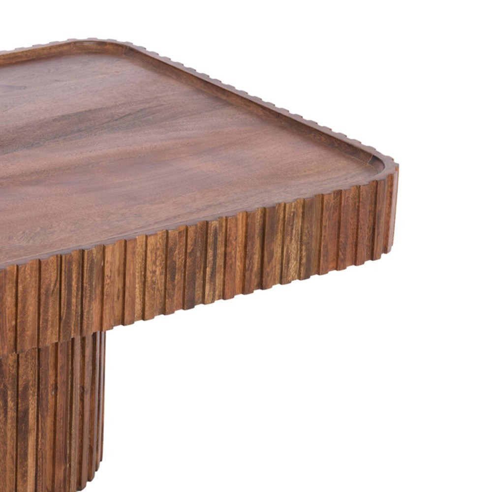 Table basse Kioto en bois d’acacia brun