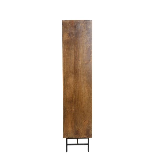 Armoire de rangement DUBAKU en bois brun foncé