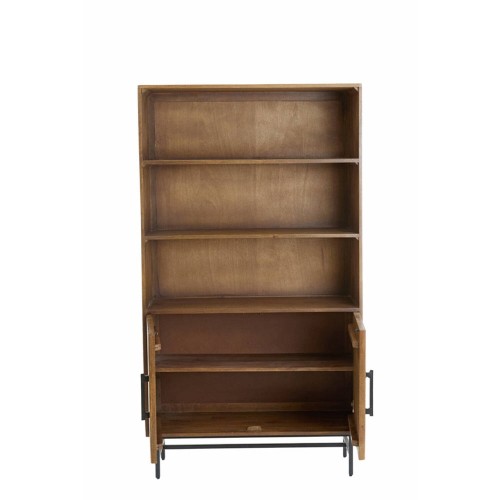 Storage Cabinet DUBAKU in Dark Brown Wood