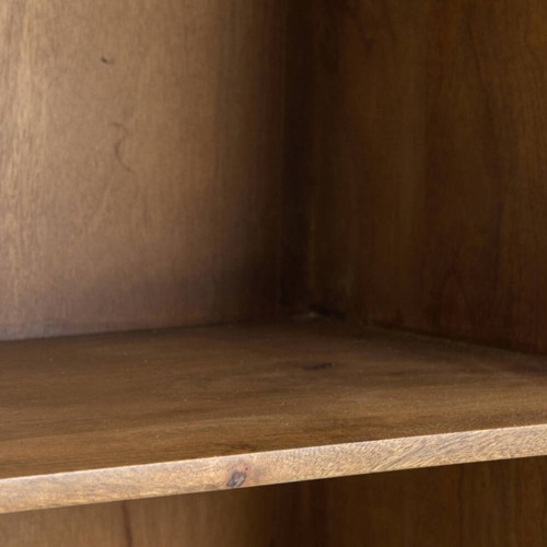 Storage Cabinet DUBAKU in Dark Brown Wood