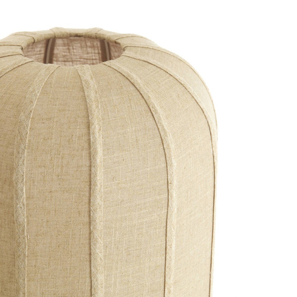Lampadaire Solune en lin naturel et finition sable