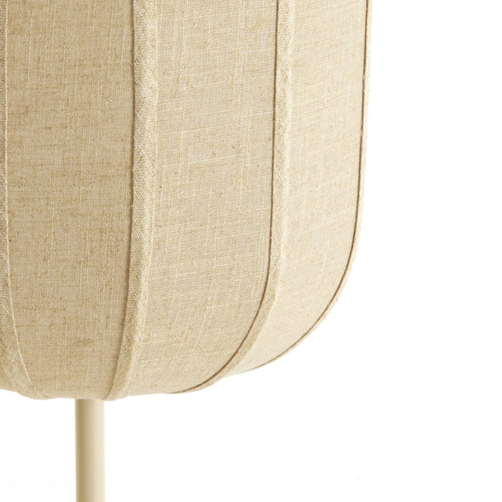 Lampadaire Solune en lin naturel et finition sable