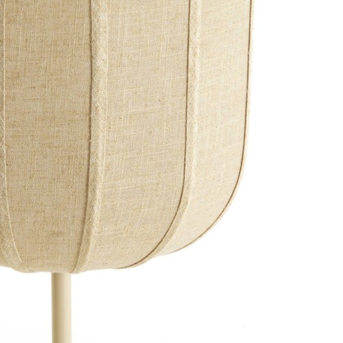 Solune Floor Lamp in Natural Linen with Sand Finish