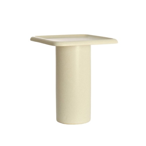 Table d’appoint LUARCA en céramique crème mate