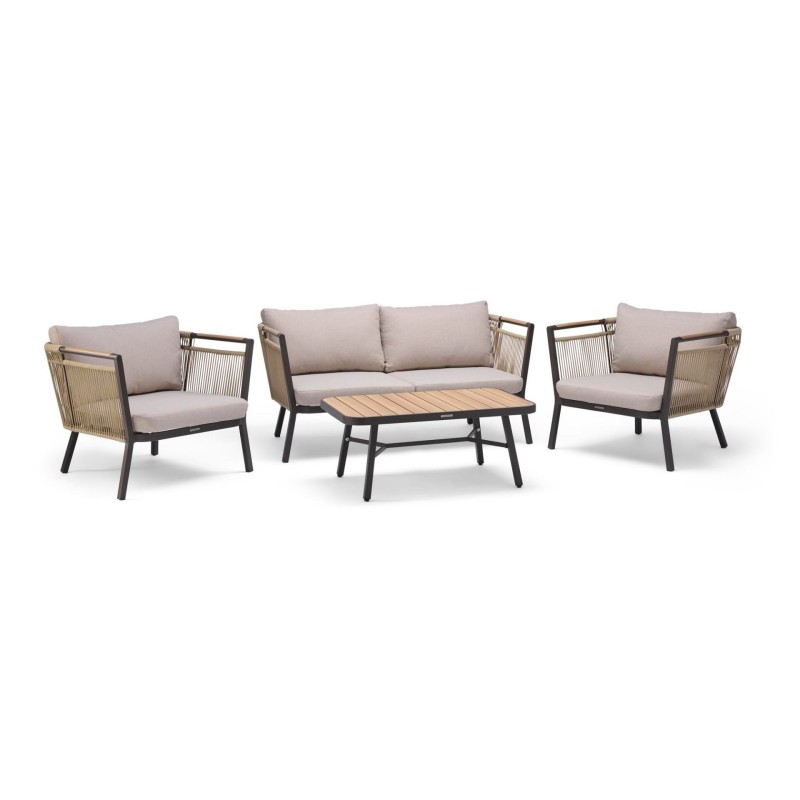 Salon set Bali – 2-seater sofa, armchairs and outdoor coffee table