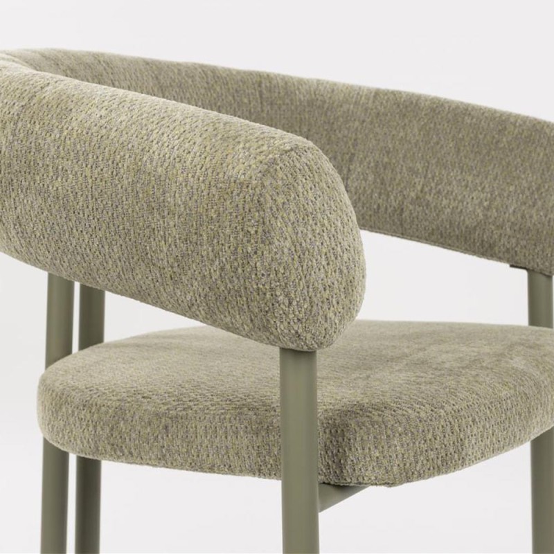 Hakken fauteuil groen