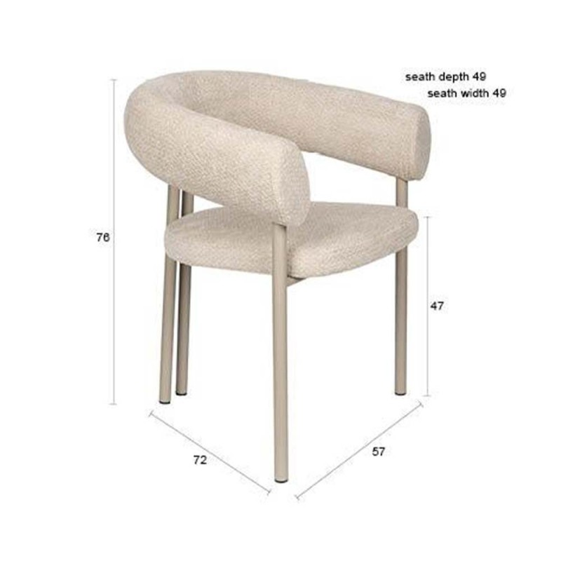 Fauteuil Heels beige