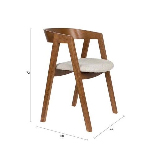Chaise Mads noyer