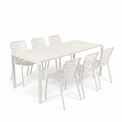 Vondel 214 + 6 stoelen Vondel wit 2