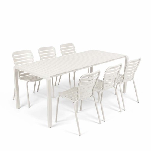 Vondel 214 + 6 stoelen Vondel wit