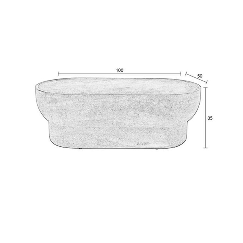 Noble oval coffee table