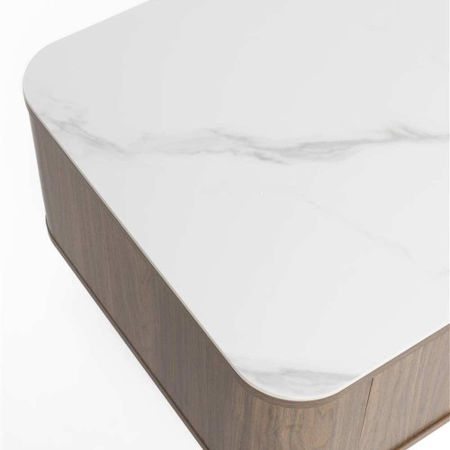 Table basse Elmira en noyer