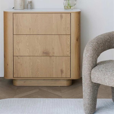 Gabinetto con cassetti Elmira Oak