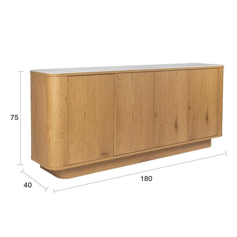 Almira high buffet oak