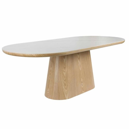 Oval 180 cm Mesa de comedor de roble de roble