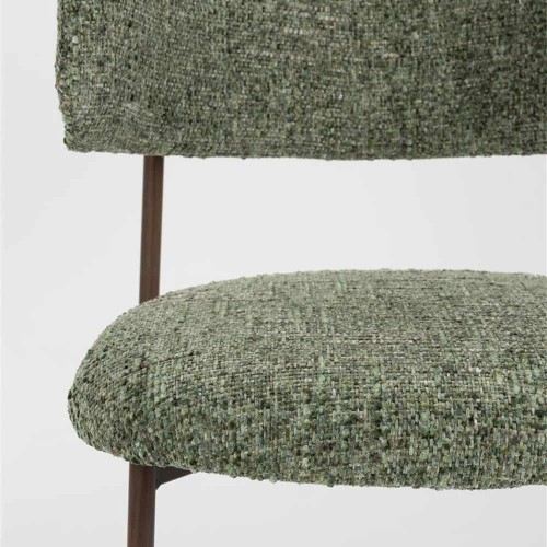 Green clay chair