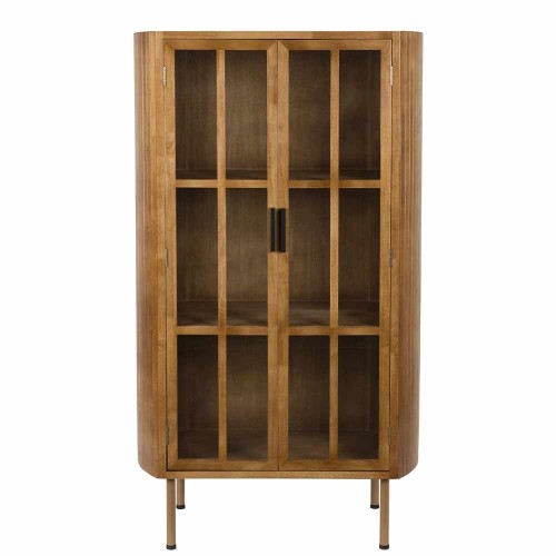 Cabinet Yaro en bois d’hévéa brun