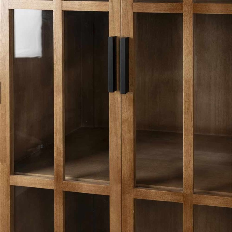 Cabinet Yaro en bois d’hévéa brun