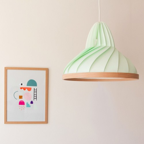 Hanglamp Wave pastel groen Snowpuppe
