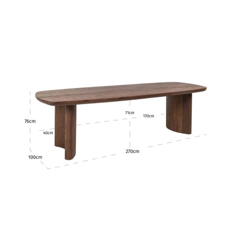 Esstisch Baldwin SpiceBrown 270