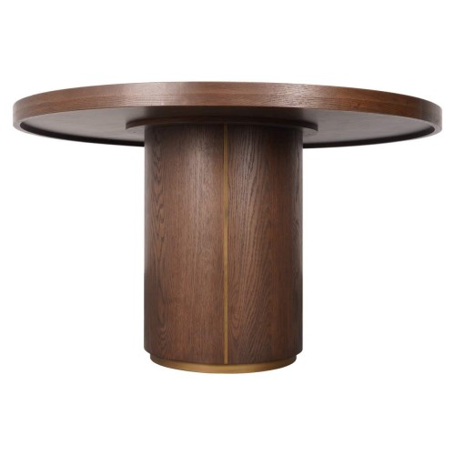 Tavolo da pranzo Willox Beige 130Ø con vetro