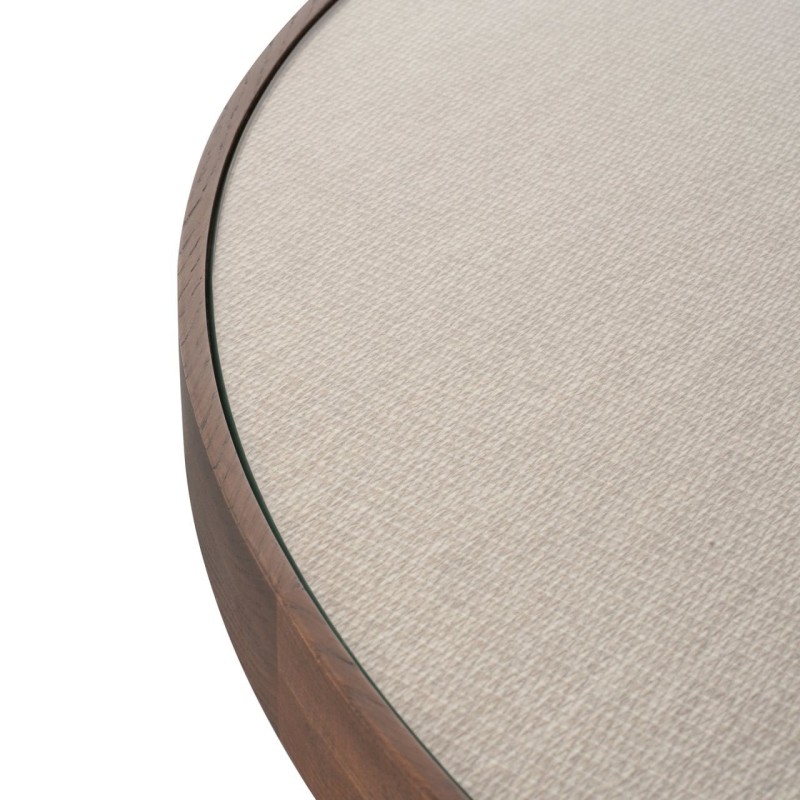 Tavolo da pranzo Willox Beige 130Ø con vetro