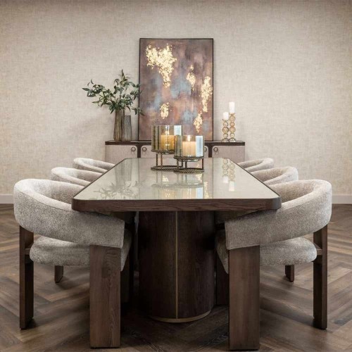 Willox Beige 235 Esstisch mit Glas