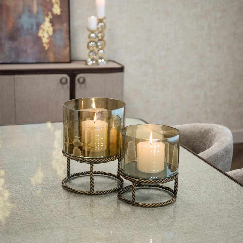 Table à manger Willox beige 235 avec verre