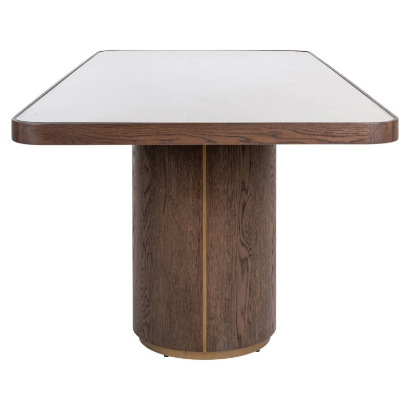 Willox beige 235 eettafel met glas