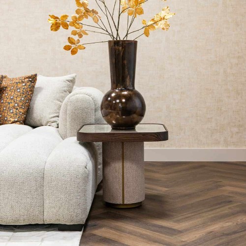 Tabla soportable Willox Beige con vidrio