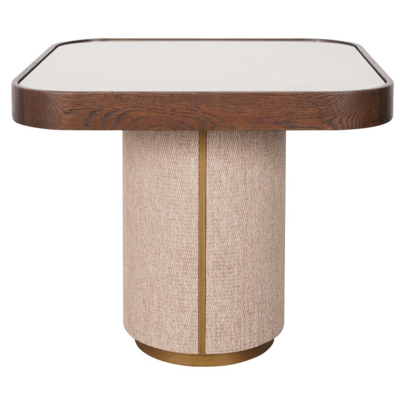Tabla soportable Willox Beige con vidrio