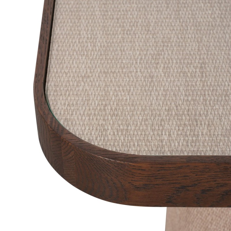 Tabla soportable Willox Beige con vidrio
