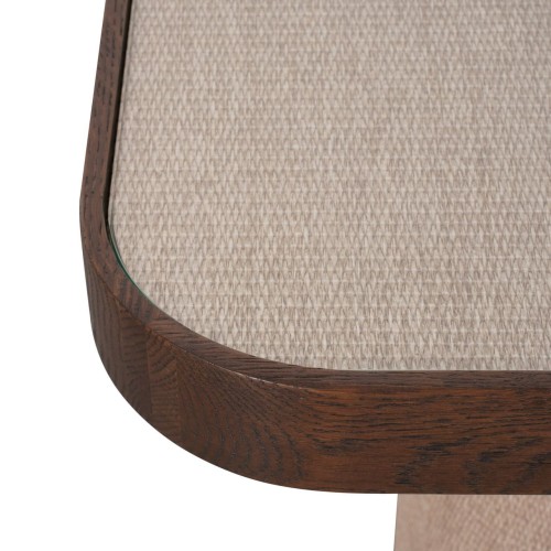 Tabla soportable Willox Beige con vidrio