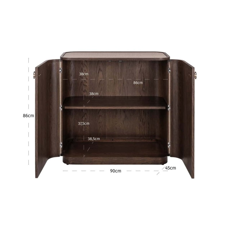 Window beige 2 doors buffet