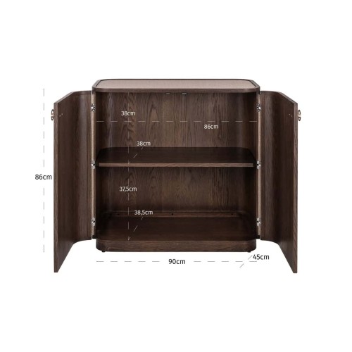 Venster beige 2 deuren buffet