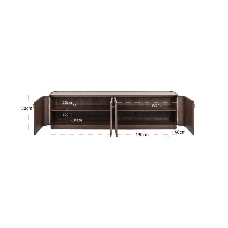 Tv-kast Willox Beige 4 deuren
