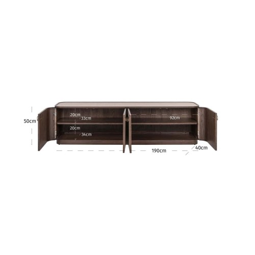Tv-kast Willox Beige 4 deuren