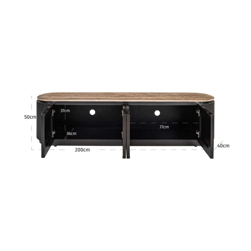 TV cabinet Russo ASH Brown 4 doors