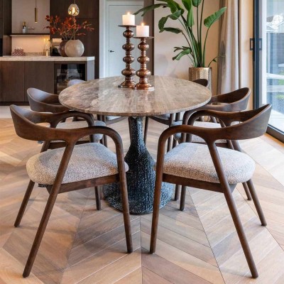 RUSSO ASH BROWN OVAL 235 dining table