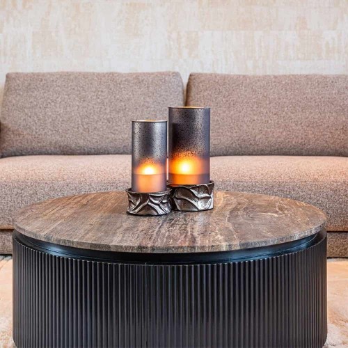 Table basse Russo ash brown 90Ø