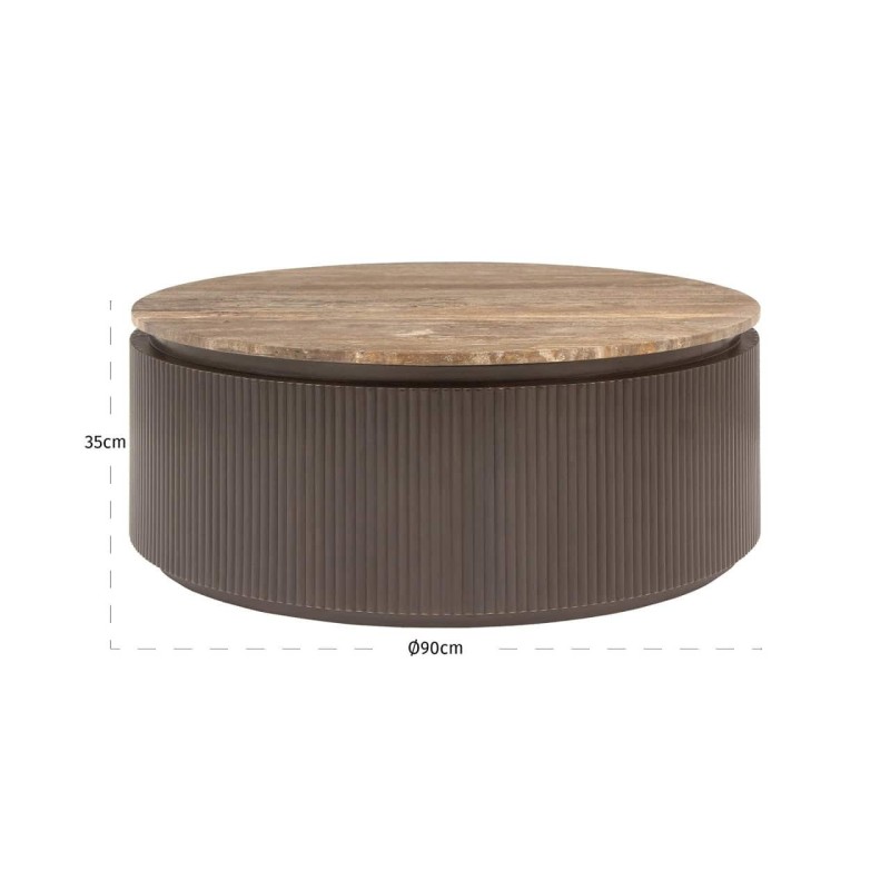 Coffee table Russo Ash Brown 90Ø